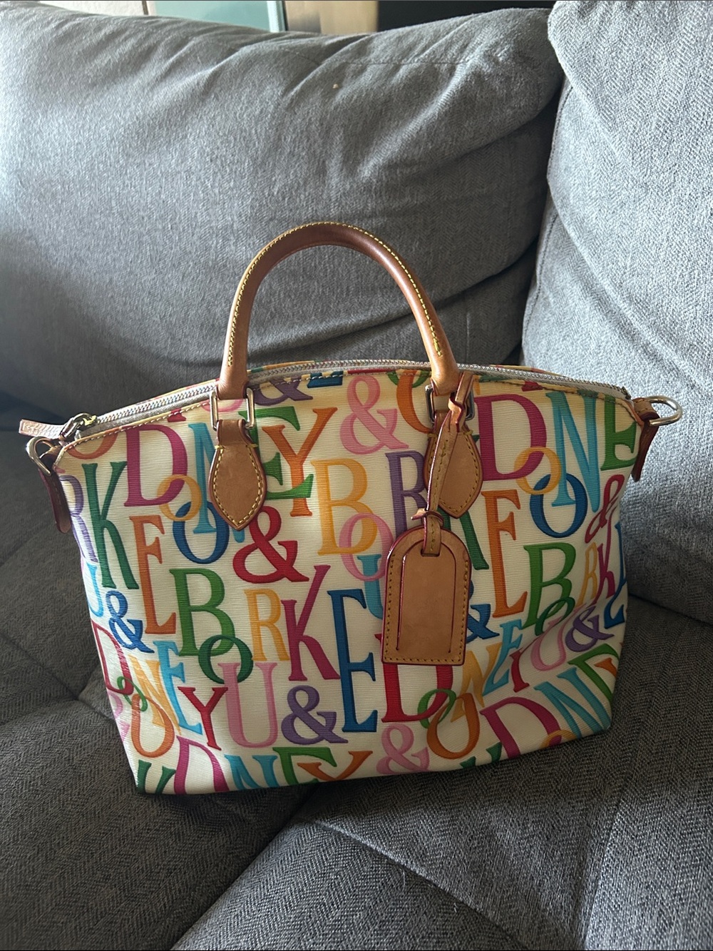 DOONEY & BOURKE RETRO GRAFICA RAINBOW SATCHEL